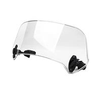Duendhd Deflettore universale per spoiler del parabrezza regolabile del motociclo di colore trasparente 28.5x12x21cm