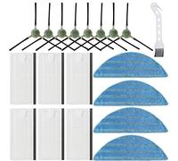 Duendhd Kit di parti di ricambio per filtro laterale e panno per mocio per aspirapolvere robot M200 M201 M501 - M520 T700