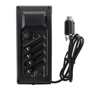 Duendhd Kit EQ -ampli plus Pick-up per chitarra acustica 7545R-4 bande plus controllo volume, Libro con scatola batteria