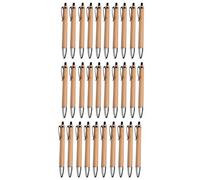 Duendhd Set di Penne un Sfera Strumenti Vari per Scrittura nel Legno di Bambù (Set Da 30)