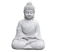 Duendhd Statua di Buddha da giardino vintage per interni ed esterni, statuetta buddismo scultura decorazione per la casa ornamento