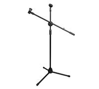 Duendhd Supporto per microfono in metallo, può essere ruotato di 360°, altezza 80-160 cm, regolabile per studi di concerti