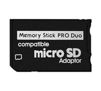 DUEQID Adattatore per Memory Stick PSP, da Micro SD a Memory Stick PRO Duo MagicGate Card compatibile con fotocamere, Handycam, telefoni cellulari e PSP 1000/2000/3000