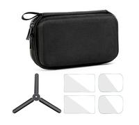 DUEQID Osmo Pocket 3 tasche, pellicola protettiva temprata, mini treppiede in metallo, custodia portatile per DJI Osmo Pocket 3 accessori, multicolore