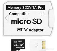 DUEQID SD2Vita 5.0 PSV - Adattatore per scheda di memoria Micro SD, compatibile con PSV 1000/2000 3.60 HENkaku Enso System (adattatore e scheda di memoria)