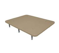 Duermete Base imbottita 3D rinforzata, 5 barre di rinforzo e valvole di ventilazione + 6 piedi di altezza 35 cm, 4, colore beige, 90 x 190 cm