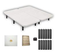 Duermete - Base imbottita doppia, rinforzata, con valvole di ventilazione (2 basi + morsetti e 12 piedini), struttura in acciaio, tessuto 3D