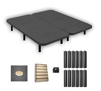 Duermete - Base imbottita doppia, rinforzata, con valvole di ventilazione (2 basi + morsetti e 12 piedini), struttura in acciaio, tessuto 3D