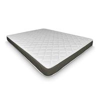 DUÉRMETE ONLINE Colchón Reversible (Cara Invierno-Verano) Materasso Visco Fresh Reversibile (Viso Inverno-Estate), Poliuretano espanso Memory Foam Poliestere, Bianco, 90 x 180