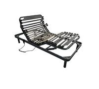 DUÉRMETE ONLINE Fabbricato in Spagna - Letto articolato elettrico Ergomedic Pro, 5 piani, telaio rinforzato, sospensioni di Hytrel, affidabile e silenzioso, acciaio 60 x 20 mm, nero, 105 x 190 cm