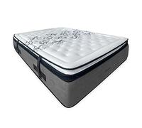 DUÉRMETE ONLINE Grande Comfort Materasso viscoelastico, Visco Sagomato Topper grafene, Grigio, 160x190