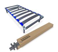 DUÉRMETE ONLINE - Kamakit, Rete smontabile con telaio rinforzato da 40 x 30 mm, stabilità e fermezza, facile montaggio, tubo in acciaio 30 x 40 mm, pittura epossidica grigia, 90 x 190
