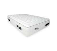 DUÉRMETE ONLINE - Materasso Dubai XL molle insacchettate + Visco + Topper | Lusso e comfort | Altezza 33 cm | Tessuto Viscosa Naturale 105 x 190