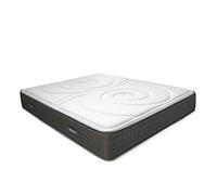 DUÉRMETE ONLINE Materasso viscoelastico Duo reversibile | Altezza 25 cm | Visco su entrambi i lati | Imbottitura accogliente, Biogel, Bianco, 150 x 180