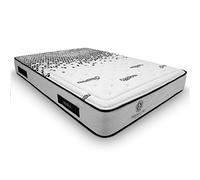 Duérmete Online Premium - Materasso viscoelastico Bora, ottimo comfort, tessuto termoregolatore, trattamento sanitizzato, schiuma, bianco, 140 x 180