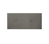 DUÉRMETE ONLINE - Testiera in ecopelle premium imbottita con Sicilia, misure 105 x 60 cm (letto da 90 e 105) grigio