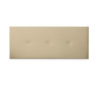 DUÉRMETE ONLINE - Testiera in ecopelle premium imbottita con Sicilia, misure 145 x 60 cm (letto da 135 e 140) beige
