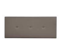DUÉRMETE ONLINE - Testiera in ecopelle premium imbottita con Sicilia, misure 160 x 60 cm (letto da 150 e 160) grigio