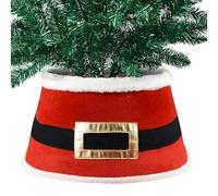 Copri piede babbo natale base per albero di natale tappetino rosso pelliccia da