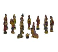 DUESSE Nativita Pastori per presepe Piccoli Decorazioni Natalizi 15pz 4cm pastorelli