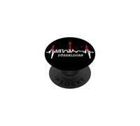 Düsseldorf Skyline Heartbeat Battito del Cuore Germania PopSockets PopGrip Adesivo