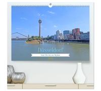 Düsseldorf Vom Ufer bis zur Skyline (hochwertiger Premium Wandkalender 2026 DIN A2 quer), Kunstdruck in Hochglanz: Altstadt, Rhein & große Momente