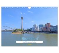 Düsseldorf Vom Ufer bis zur Skyline (Wandkalender 2026 DIN A4 quer), CALVENDO Monatskalender: Altstadt, Rhein & große Momente