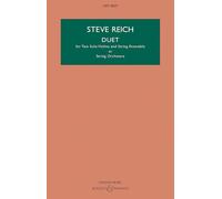 Duet: For Two Solo Violins and String Ensemble or String Orchestra: for Two Solo Violins and String Ensemble or String Orchestra. HPS 9839. 2 violins ... or string orchestra. Partition d'étude.