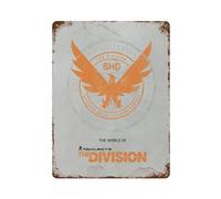 DUETFGBL Poster del gioco Tom Clancy's The DivisionWall Decor Art Metal Tin Poster Modern Bar Decorations40x30cm