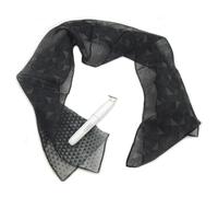 DUEV Flag Idea Regalo Originale Bracciale Donna Bracciale Uomo Tessuto Personalizzabile Black Nero Moda Foulard Bandana Collana. Regalo Anniversario Laurea Compleanno San Valentino