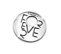 DUEV RING- Ciondolo Per Sempre Forever Pendente Acciaio Inox. Idea Regalo Bracciale Donna Bracciale Uomo Bracciale Tennis Gioiello Moda. Regalo Natale Compleanno San Valentino Laurea