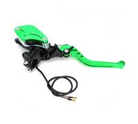 DUEYUU Leva frizione moto 7/8" Motorcycle Brake lever Handle Hydraulic Clutch Racing Universal For HONDA Yamaha Kawasaki(Right Green)