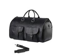 Duffel abbigliamento Week-End - Duffel Vano Aereo, Borsa Volo Convertibile | Trasporto Versatile con Cerniere Sicure, Struttura Pieghevole Facile da imballare, Nero, Se référer au descriptif,