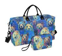 Duffel Bag Beauty Bears Blue Sky Tote Bag con tracolla regolabile per escursionismo pieghevole bolso para viajar