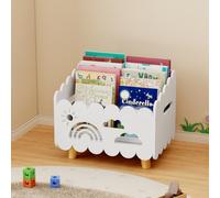 DUHARS Libreria Montessoriana per Bambini Legno, Porta Libri Contenitore Giochi da Terra, per Cameretta Bambini e Stanza dei Giochi, Scatola Porta Oggetti, Espositore Libri