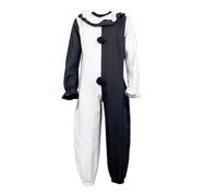 DUHENWU - Costume da clown bianco e nero, tuta cosplay, costume da carnevale e Halloween, O bianco., XXXL