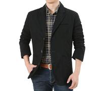 DUHENWU Giacca da uomo slim fit, giacca moderna, vestibilità normale, per autunno, inverno, giacca sportiva, sottile, tinta unita, per il tempo libero, elegante, per lavoro, matrimonio, tempo libero