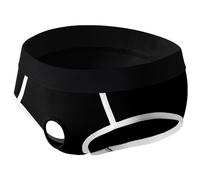 DUHENWU Jockstrap da uomo con foro per il pene Ouvert Lingerie Sportive Sissy Sport Jockstrap Uomo T-Back Sottile Vita Bassa Mutandine Traspirante Sissy Mutandine Low Rise, Y1 nero., L