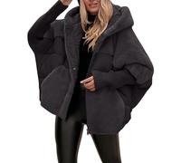 DUHGBNE Cappotti Donna Invernali Lunghi Women's Long Sleeved Patchwork Winter Casual Coat Pelliccia Piumino Imbottito Donna