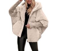 DUHGBNE Cappotto Donna Invernale Elegante Women's Long Sleeved Patchwork Winter Casual Coat Giaccone Signora Taglie Giubbino Donna Autunnale