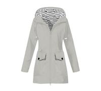 DUHGBNE cappotto gotico donna Cappotto Donna Elegante Cappuccio a Maniche Lunghe Giacca Slim Fit Morbido Antivento Design Extra Lungo coppola invernale