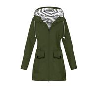 DUHGBNE cardigan donna Cappotto Donna Elegante Cappuccio a Maniche Lunghe Giacca Slim Fit Morbido Cappotto Antivento Design Extra Lungo giacca sci