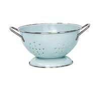 Duiaynke Scolapasta rivestito in smalto, stile vintage, piatti di frutta autodrenanti, set di stoviglie in metallo, decorazione per la casa e la cucina, centrotavola (verde piccolo)