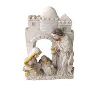 Duiaynke Statuina creativa in resina per presepe, statuetta artigianale per la decorazione della casa e dell'ufficio