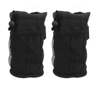 DUIMIMI 2pcs Roll bar per tazza, porta bottiglia d'acqua per rollio per UTV, sedia a rotelle, scooter, walker, carrello, barca, tessuto oxford regolabile con tasche a maglie