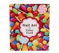 DUIMIMI 96 Colori Display per Unghie, Cartella Colori per Smalto Gel per Punta e Unghie, Organizzatore Adesivo per Colori per Unghie per Salone di Bellezza, Libretto per Nail Art