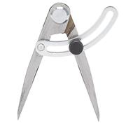 DUIMIMI Compasso divisore ad ala 100 mm strumento per bordi in pelle, calibro di misura in acciaio inox per la lavorazione del legno, pelle, metallo e plastica, calibro di distanza