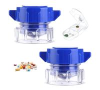 DUINIU 2 Pezzi di Tablet Grinder E 1 Pezzo di Medicina Cutter, Piccolo Frantoio, Portatile Rotary Grinder, Tablet Strumento di Archiviazione.