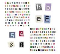 DUINIU 200 Adesivi con Numeri E Lettere, Adesivi Decorativi Creativi Multifunzionali, Adesivi per Album da Viaggio Fai-da-Te, Adatti per Vestire Conti A Mano, Quaderni, Custodie per Telefoni.