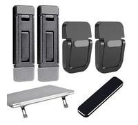 DUINIU 4 Pezzi di Computer Invisibile Staffe E 1 Cellulare Adesivo Posteriore, Portatile Staffa di Raffreddamento Piedi, Multi-Funzione Mini Staffa, Accessori per Computer.